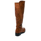 Faux Leather Buckle Knee High Boots