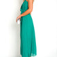 Pleated Crossover Maxi Dress Form Women