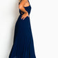 Pleated Crossover Maxi Dress Form Women