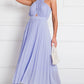 Pleated Crossover Maxi Dress Form Women