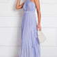 Pleated Crossover Maxi Dress Form Women