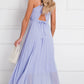 Pleated Crossover Maxi Dress Form Women