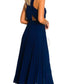 Pleated Crossover Maxi Dress Form Women
