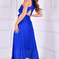 Pleated Crossover Maxi Dress Form Women