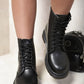 Lace-Up Platform Ankle Boots