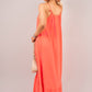 Sleeveless Beaded Halter Neck Maxi Dress with Tiered Hem