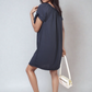 Knot Cuff Off Shoulder Mini Dress