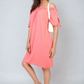Knot Cuff Off Shoulder Mini Dress