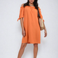 Knot Cuff Off Shoulder Mini Dress