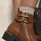 Buckle Side Zipper Closure Ankle Boots