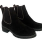 Becca Womens Studded Winter Fashion Ankle Faux Suede Ladies Ankle Boots Shoes Black