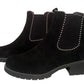 Becca Womens Studded Winter Fashion Ankle Faux Suede Ladies Ankle Boots Shoes Black