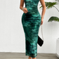 Spring and summer slim fit sleeveless mesh dress