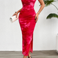 Spring and summer slim fit sleeveless mesh dress