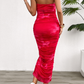 New style temperament tube top gradient dress