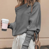 Isa - Seductive Off-The-Shoulder Jumper For An Elegant Look