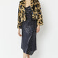 Blue Faux Fur Cropped Jacket