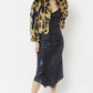 Blue Faux Fur Cropped Jacket