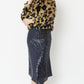 Blue Faux Fur Cropped Jacket