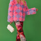 Delilah Pink Purple Faux Fur Jacket