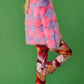 Delilah Pink Purple Faux Fur Jacket