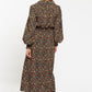 Louche Jussi Dippy Ditsy Print Midi Shirt Dress