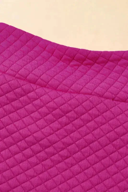Kangaroo Pocket Quilted Hooded Dress