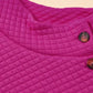 Kangaroo Pocket Quilted Hooded Dress