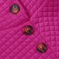 Kangaroo Pocket Quilted Hooded Dress