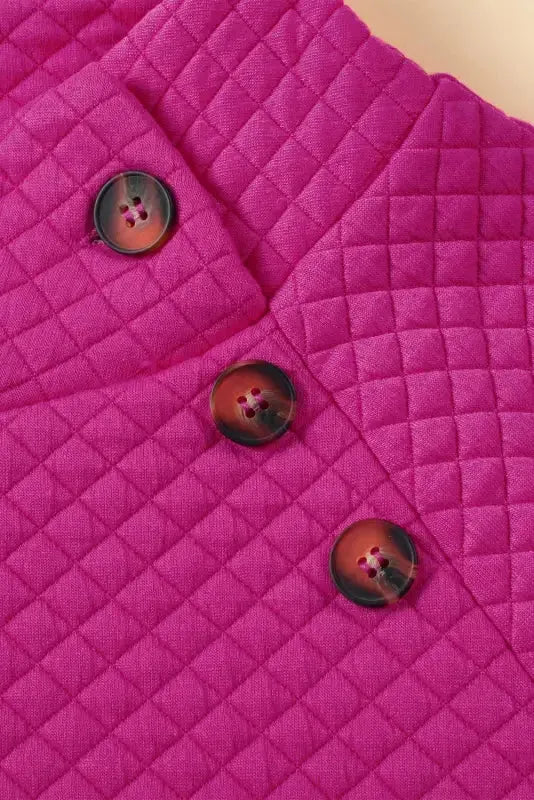 Kangaroo Pocket Quilted Hooded Dress