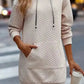 Kangaroo Pocket Quilted Hooded Dress
