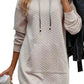Kangaroo Pocket Quilted Hooded Dress