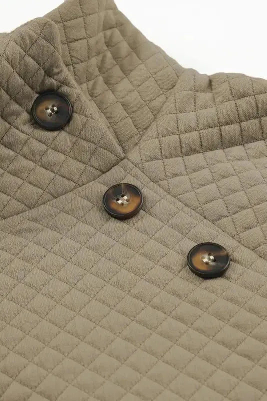 Kangaroo Pocket Quilted Hooded Dress