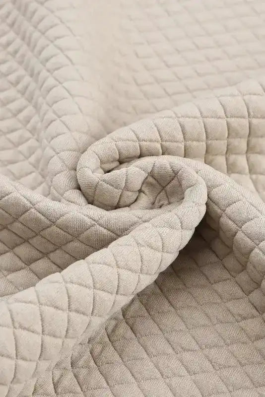 Kangaroo Pocket Quilted Hooded Dress