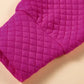 Kangaroo Pocket Quilted Hooded Dress