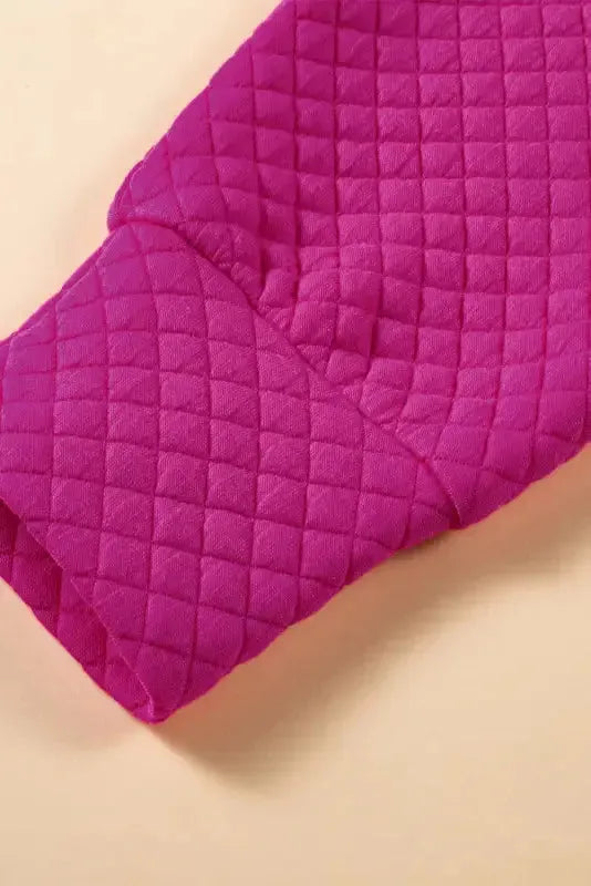 Kangaroo Pocket Quilted Hooded Dress
