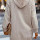 Kangaroo Pocket Quilted Hooded Dress