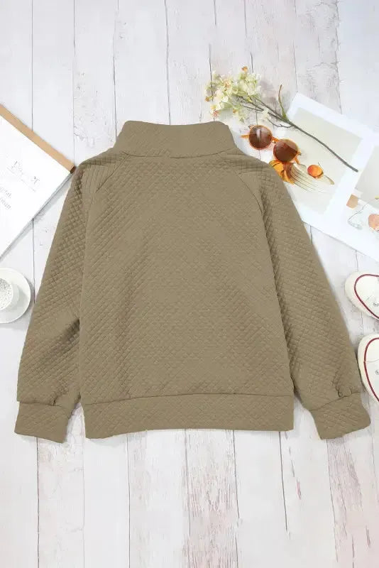 Kangaroo Pocket Quilted Hooded Dress