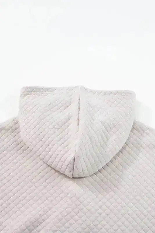 Kangaroo Pocket Quilted Hooded Dress