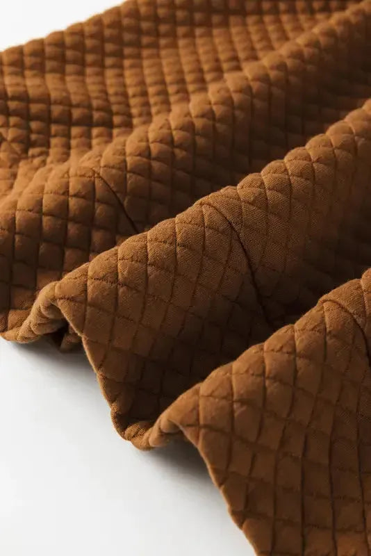 Kangaroo Pocket Quilted Hooded Dress