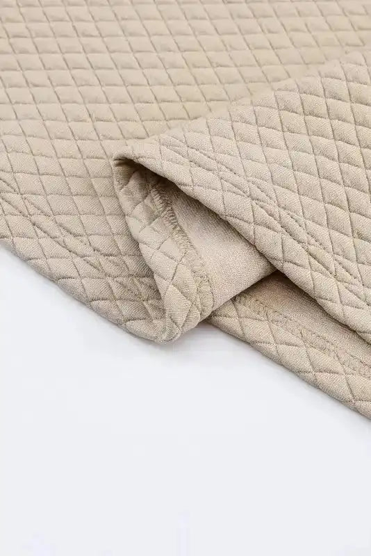 Kangaroo Pocket Quilted Hooded Dress