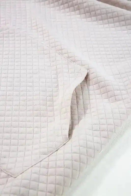 Kangaroo Pocket Quilted Hooded Dress
