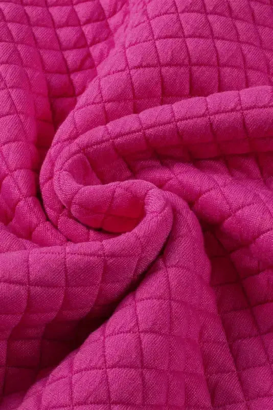 Kangaroo Pocket Quilted Hooded Dress
