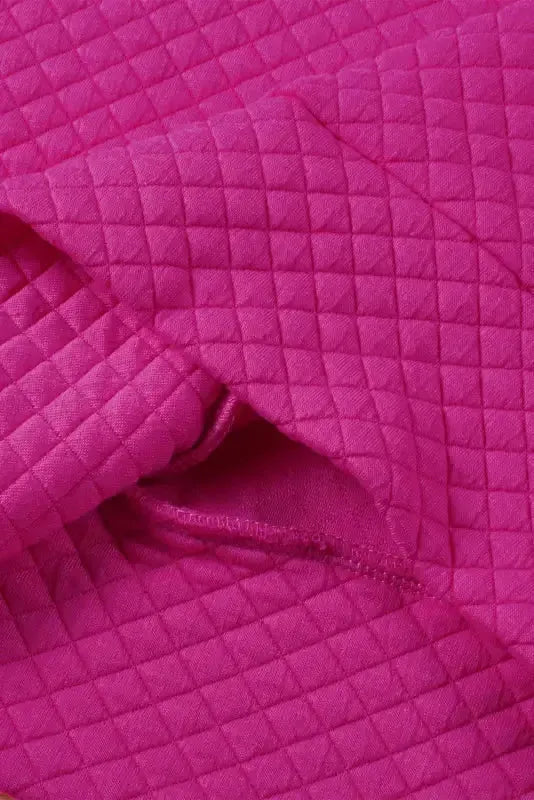Kangaroo Pocket Quilted Hooded Dress