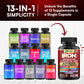 Parrox Elemental Iron 13-in-1 – Slow-Release Iron, Probiotics, B Vitamins, Beetroot & Turmeric (3-Pack, 60 Capsules)