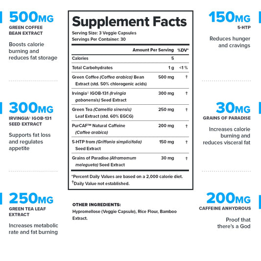 LEGION Phoenix Thermogenic Fat Burners & Weight Loss Pills – 30 Servings, 90 Capsules (Caffeine)