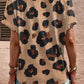 Light French Beige Leopard Blouse