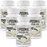 AJAXERRUE Liposomal Calcium AKG 1500 mg – Enhanced Absorption for Longevity & Metabolic Support | 60 Softgels