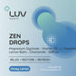 LUV Zen Drops: Anxiety & Stress Support Drops with Magnesium Glycinate, Vitamin D3, L-Theanine | Vegan, Keto, USA Made