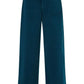 Yumi Teal Cord Trousers With Patch Pockets